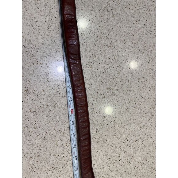 vintage USA handmade TRAFALGAR leather belt 34 brown - Picture 4 of 11